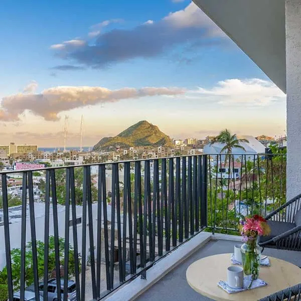 Cabo downtown vacation rentals and Cabo San Lucas downtown condo rentals at 605 Tower with ocean view